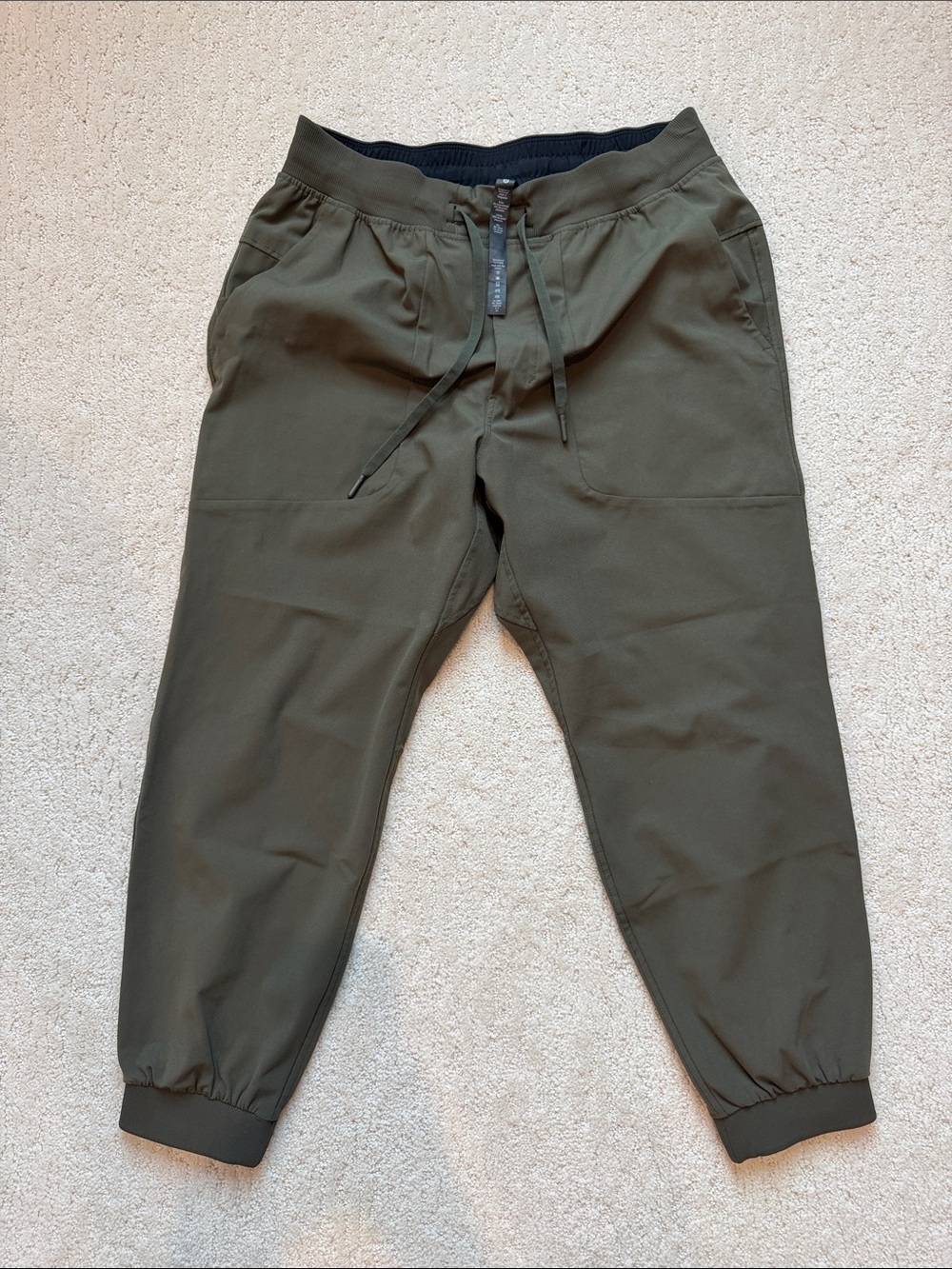 Men's dark Olive Green Jogger Pants - Casual Comfort